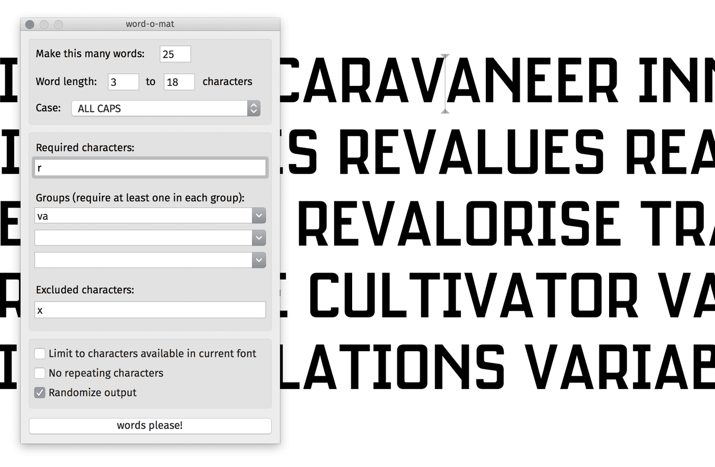 Workflow tips while learning RoboFont & Glyphs • Example Site